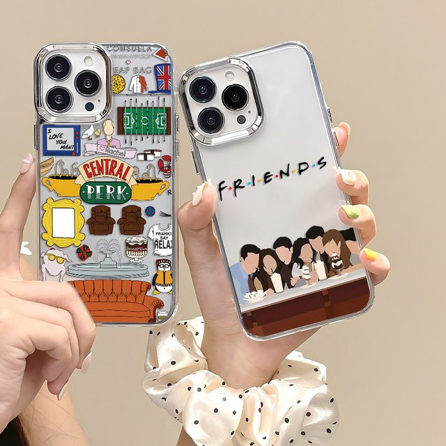 Potdemiel Friends TV Show Handyhülle Transparent Softcover für iPhone 17 16 15 14 13 12 11 Pro Max Mini Plus XR XS Max X 8 7 - Bild 1