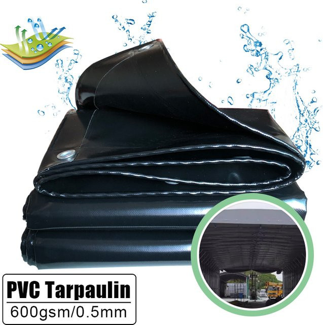 Tewango PVC-Plane wasserdicht und regenfest für Außenüberdachung, Markise oder Pavillon, 600 g/m2 - Bild 1