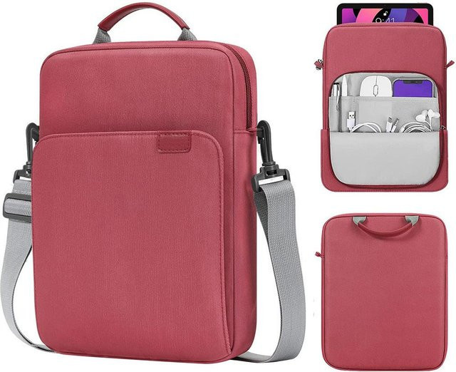 Schultertasche für MacBook Air 13 Zoll und iPad Pro/Air in Rot - Bild 1