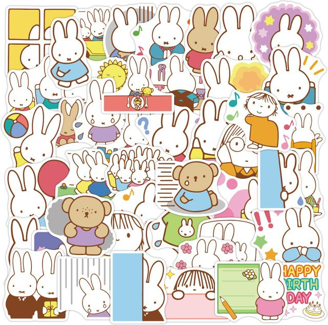 Miffy Aufkleber, 50-teiliges Set, multicolor - Bild 1