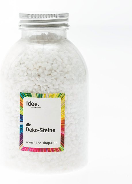 idee. Creativmarkt Dekosteine Weiß 810g - Bild 1
