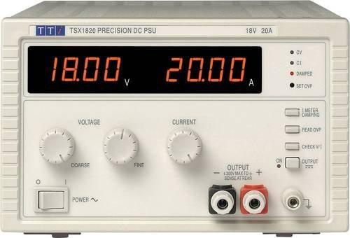 Aim TTi TSX1820 Labornetzgerät mit 1 Ausgang, einstellbar 0 - 18 V/DC und 0 - 20 A, 360 W, Farbe: Weiß - Bild 1
