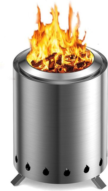 Ur-health Round Fire Pit Smokeless Portable Camp Fire Pit - Bild 1