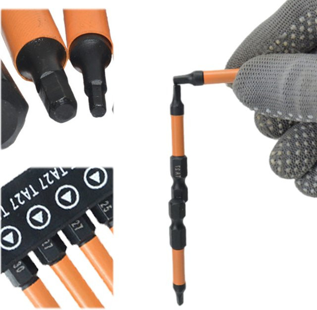 Alloet 10-teiliges Dreieck-Schraubendreher-Set aus S2-Legierungsstahl mit Magnetkopf, Bits TA12 bis TA30 - Bild 1