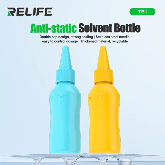 RELIFE TB1 Antistatische leere Flasche für Lösungsmittel und Alkohol, 50 ml - Bild 1