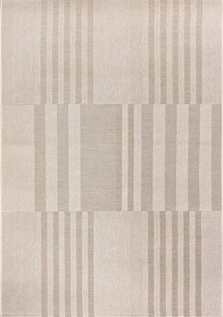 Peyer Syntex 1 Teppich Jersey C028 in Natur/Beige, gestreift, B/T: 120 x 170 cm - Bild 1