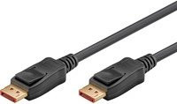 Goobay DisplayPort 2.1 Kabel in Schwarz, zertifiziert für 16K @ 60Hz und 80 Gbit/s - Bild 1