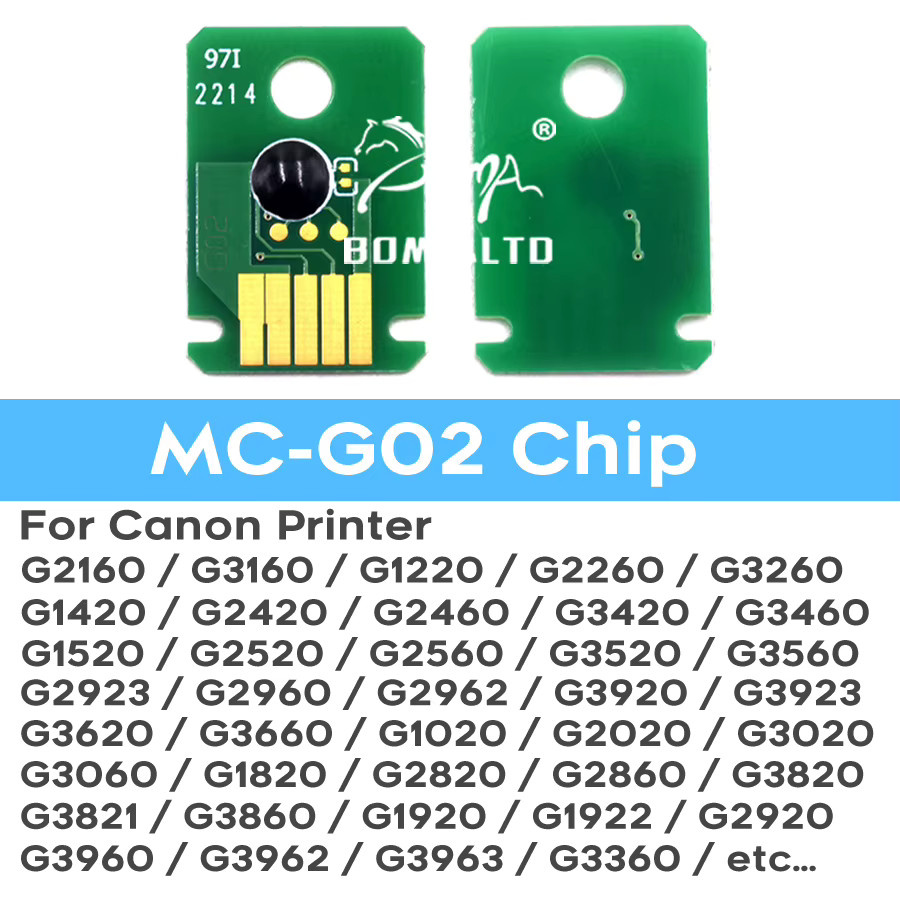 MC-G02 Wartungsbox-Chip für Canon PIXMA G-Serie Drucker G1220 G2160 G2260 G2420 G2460 G2520 G3160 G3260 G3420 G3460 G1420 G1520 G2560 - Bild 2