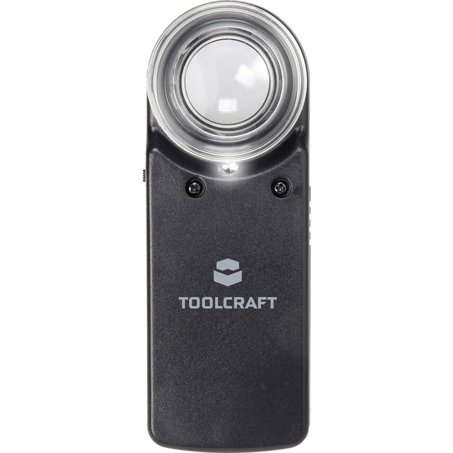 TOOLCRAFT Handlupe, 15x, mit LED-Beleuchtung, Schwarz - Bild 3