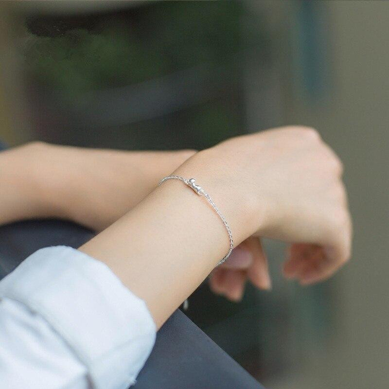 Armband 925 Silber, Katze Charm, Damen - Bild 2
