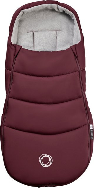 Bugaboo Fußsack aus Fleece in Dunkelrot mit reflektierenden Elementen - Bild 1