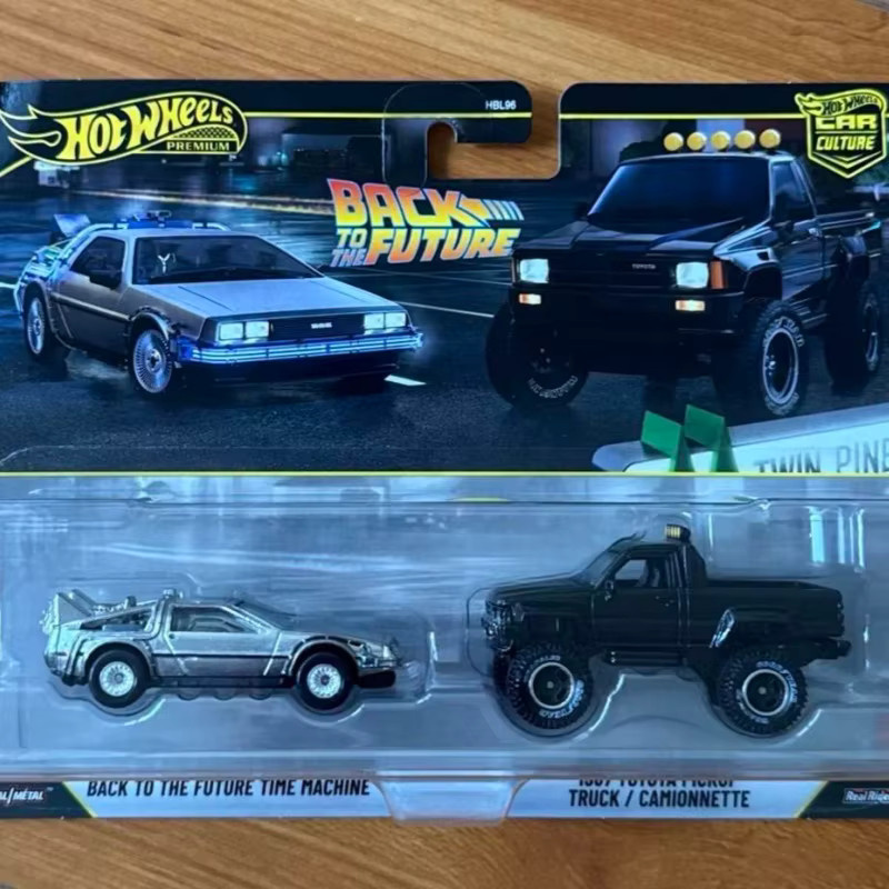 Hot Wheels Zurück in die Zukunft, Spielzeugautos, 2er-Pack - Bild 2