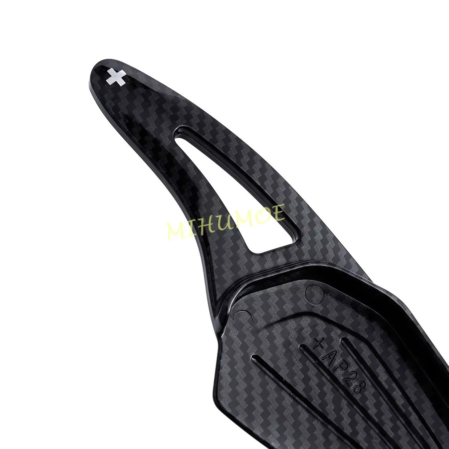 El Mohamed Lenkrad-Paddle-Shifter-Verlängerung aus Carbon Fiber in Schwarz für Skoda Octavia Superb Enyaq Kodiaq Karoq Kushaq Scala Kamiq Kylaq - Bild 3