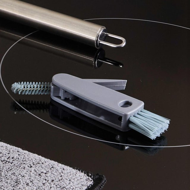 NKD Haushalts-Zwischenraumbürste mit Schaber in Grau, B/T/H: 13 x 2,5 x 1,5 cm - Bild 1