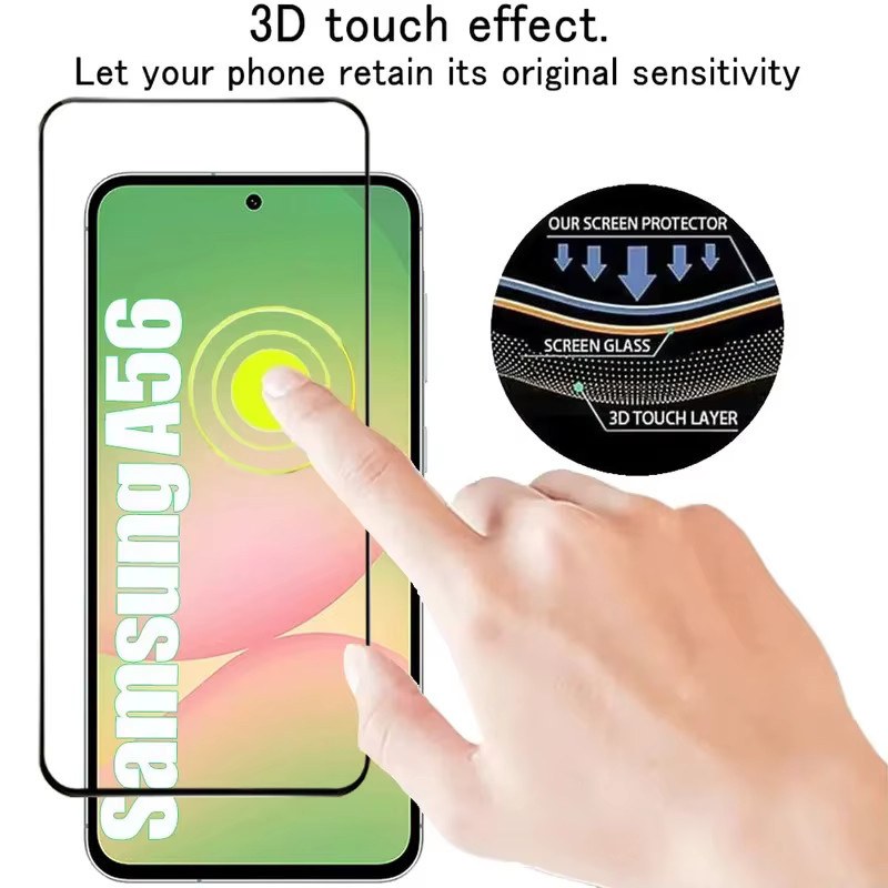 Set aus 2-4 Displayschutzfolien aus gehärtetem Glas für Samsung Galaxy A56 A55 A54 A53 A17 A27 A37 A57 A36 A26 A16 S26 S25 S24 Ultra, transparent - Bild 3