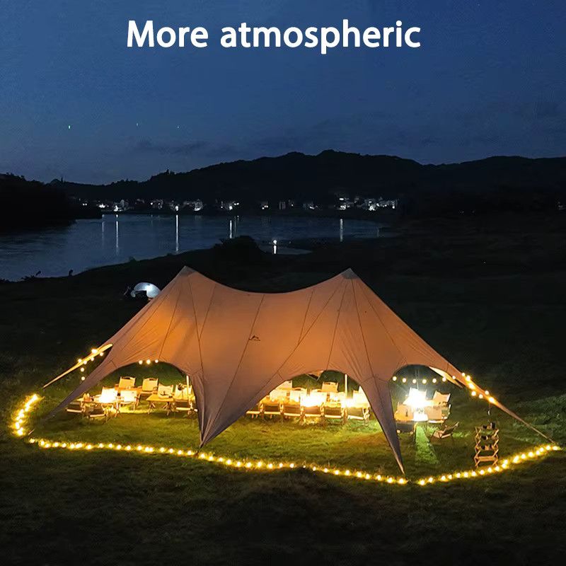 LIADUS Camp-Sonnenschutzzelt mit Sockel, wasserdicht und winddicht, extra groß für Familien-Camping und Picknick - Bild 4
