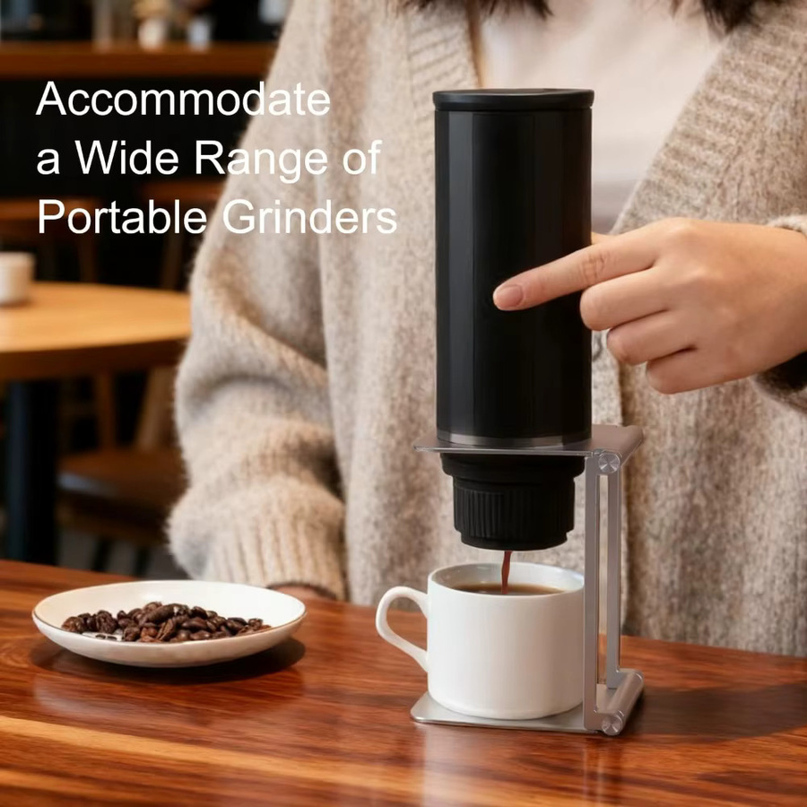 FEB.WIND Faltbarer Kaffeeständer für Pour Over Kaffee, Tragbarer Tropfhalter in Silber, ideal für Home, Office und Camping - Bild 3