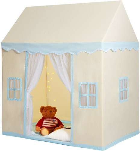 VEVOR Kinderspielzelt Burgzelt mit Matte und Zeltlampe in Beige für Kinder von 1–5 Jahren - Bild 1