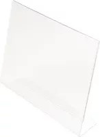 Deflecto Classic Image Tischaufsteller L-Form für DIN A4 quer, transparent - Bild 1