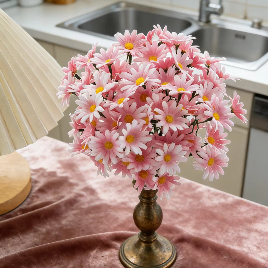 ZQCY Künstliche Chrysanthemen in Pink aus Seide für Hochzeitsdeko und DIY-Geschenke - Bild 1