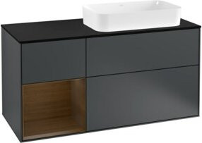 V&B Waschtischunterschrank Finion in Lackoptik, Breite: 120 cm, Tiefe: 50,1 cm, Höhe: 50,1 cm - Bild 1