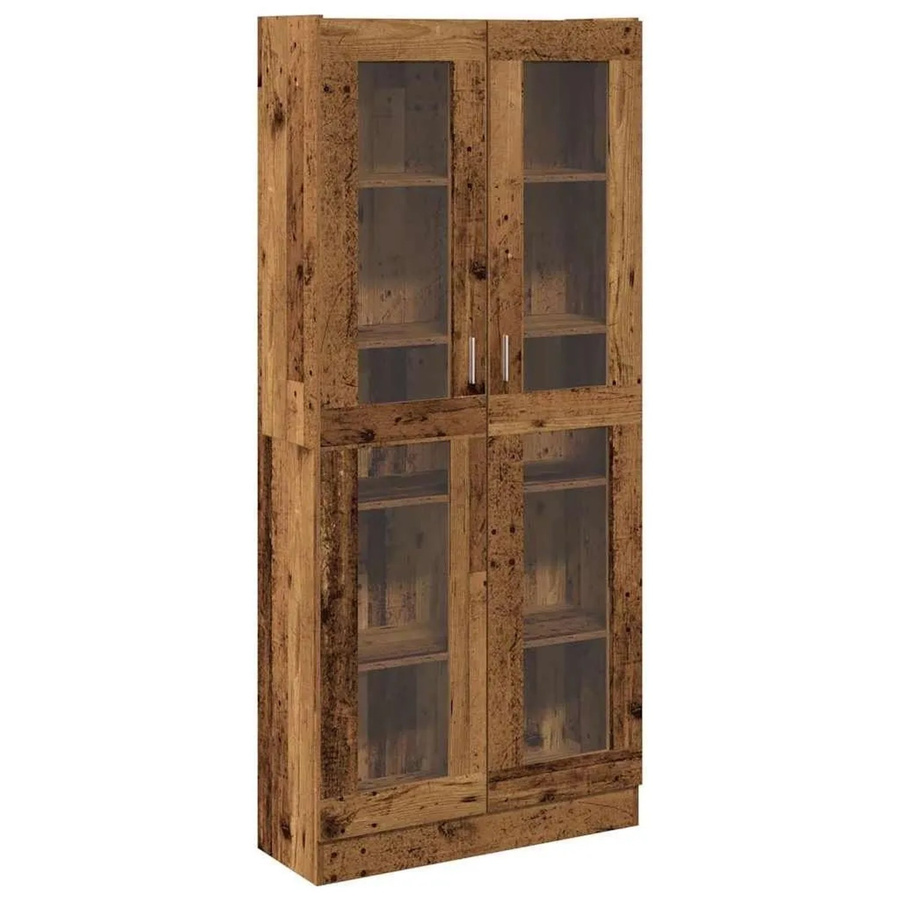 vidaXL Highboard in Altholz-Optik, braun, B/T/H: 82,5 x 30,5 x 185 cm - Bild 2