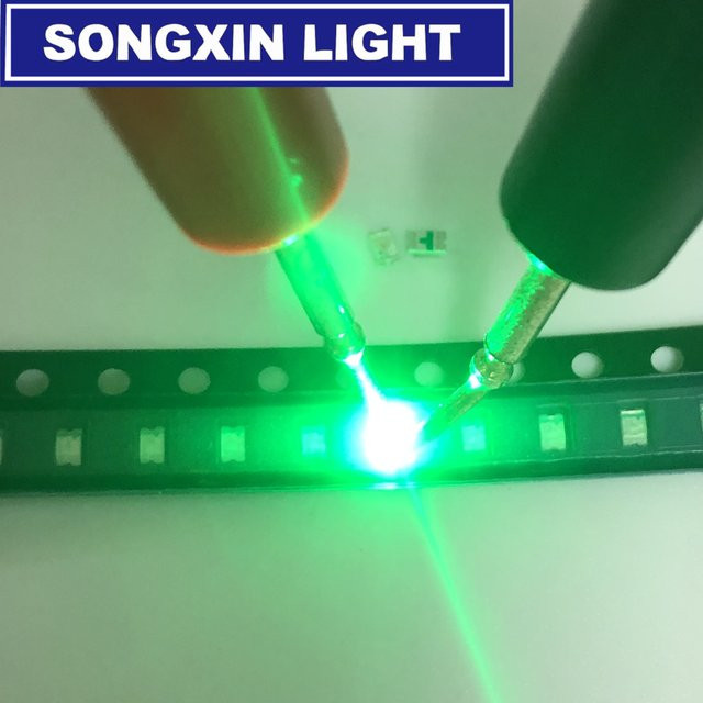 100 Stück XIASONGXIN SMD LED-Dioden 0805 in Smaragdgrün (520–530 nm), 3,0–3,4 V - Bild 1