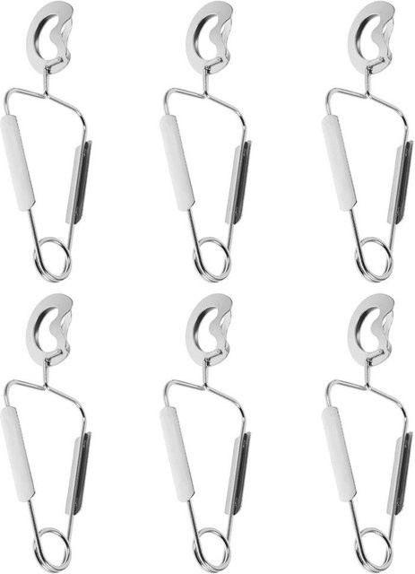 6er Set Bestbags Meeresfrüchtezange aus Edelstahl in Weiß, B/T/H: 15,0 x 6,0 x 4,0 cm - Bild 1