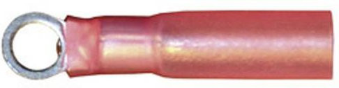 Vogt Verbindungstechnik 3614ah Ringkabelschuh mit Schrumpfschlauch, Querschnitt max. 1mm², Loch-Ø 4,3mm, teilisoliert, Rot - Bild 1