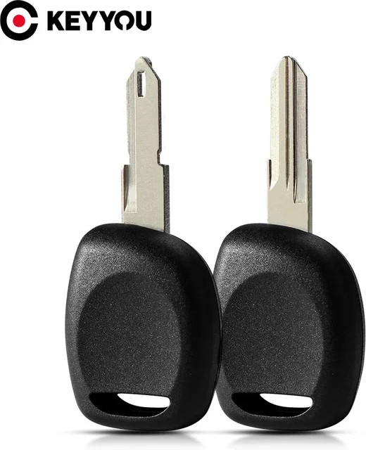 Keyyou Transponder Autoschlüssel in Schwarz für Renault Kangoo Duster Clio Twingo Modus Master und Nissan Primastar NE72/VAC102 Blade - Bild 1