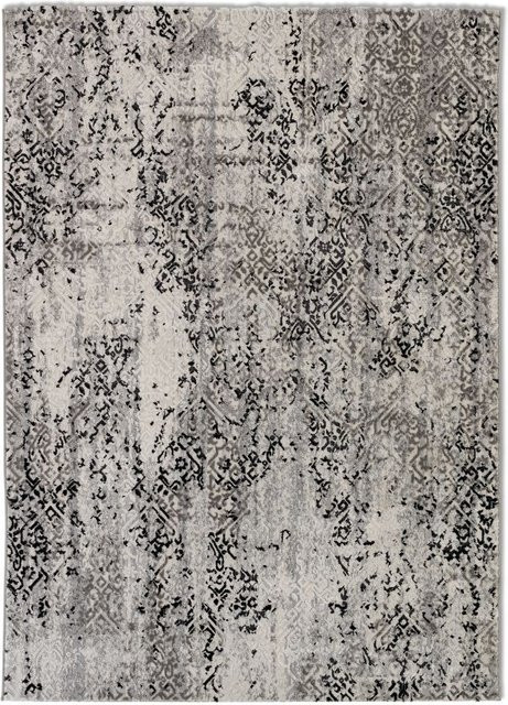 Teppich ANTEA Astra Modern Abstract in Schwarz, Grau und Multicolour, Rechteckig - Bild 1