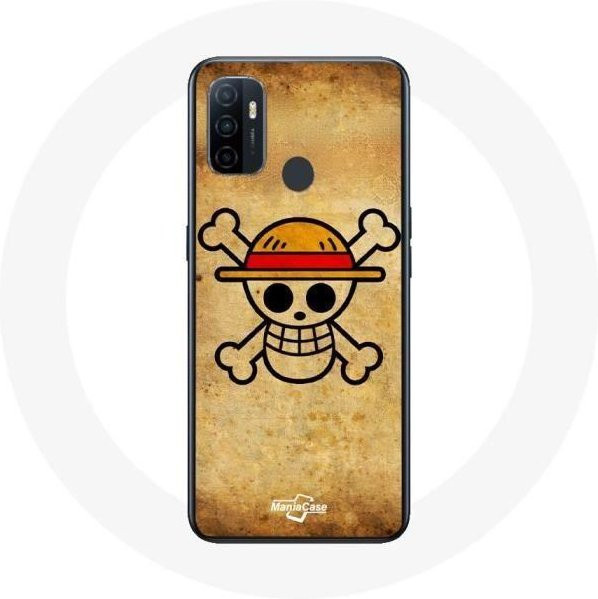 Maniacase Handyhülle für Oppo A53 mit One Piece Manga Totenkopf Design in Multicolour - Bild 1