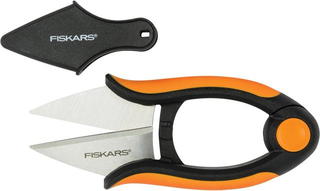 Fiskars Solid SP220 Kräuterschere in Schwarz-Orange mit ergonomischem Griff und präzisionsgeschliffener Klinge aus rostfreiem Stahl - Bild 2