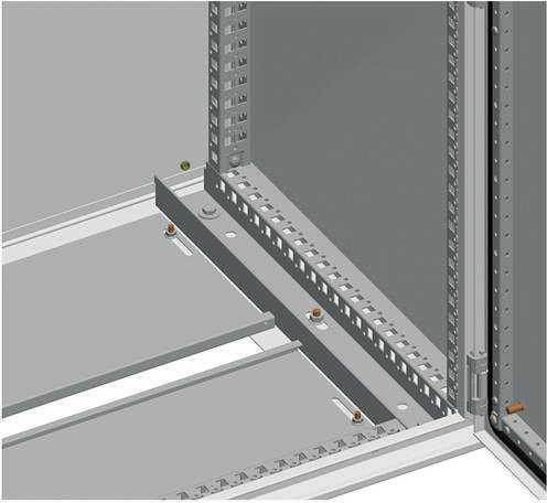 Schneider Electric NSYSMEC851 PanelSeT SM Kabeldurchführungsplatte aus Stahl, Farbe: Grau, B: 80,0 cm, T: 50,0 cm - Bild 1