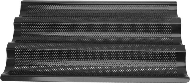 Baguette-Backform aus Edelstahl in Grau von CosyHome mit perforiertem Design für gleichmäßige Erwärmung - Bild 1