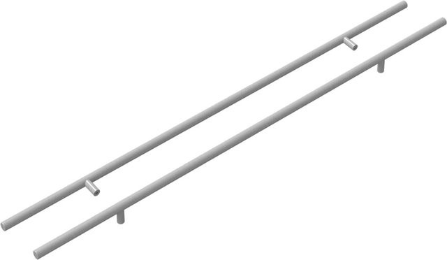 vidaXL Schrankgriff Set aus Edelstahl in Silber, 2 Stück, gebürstet, Länge: 700 mm - Bild 1