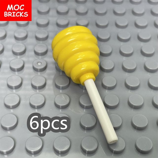 Yiran toy MOC Steine Süßigkeiten Zucker Freunde, Bausteine, 12-teiliges Set, gelb, ab 6 Jahren - Bild 1