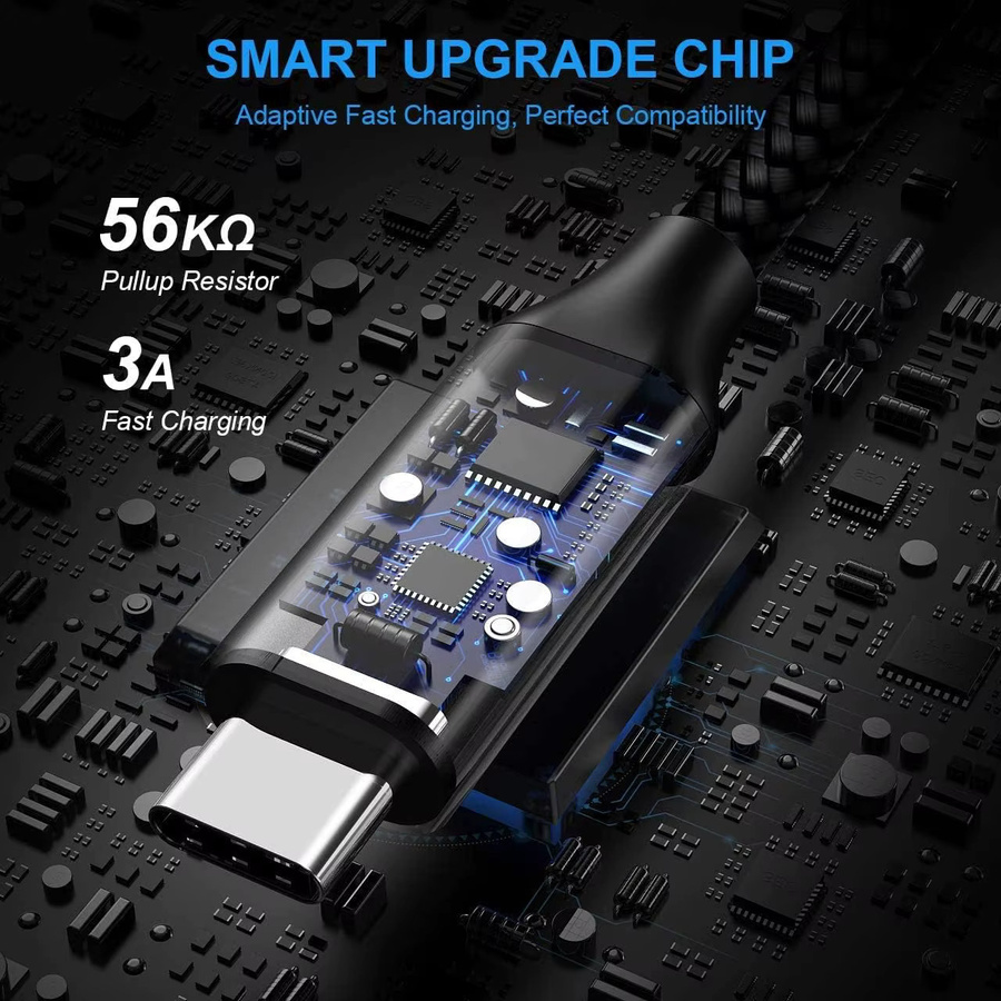 MIZIQIER 5er-Pack USB A auf USB C Kabel Schwarz, 3A Schnellladekabel für iPhone 15 16 Serie, Samsung Galaxy S24 S24+ und Note20 - Bild 3