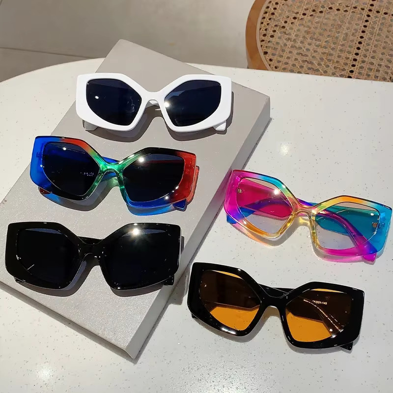 KAMMPT Sonnenbrille Hexagonal, Vollrand, Kunststoff, Multicolor, Damen - Bild 2