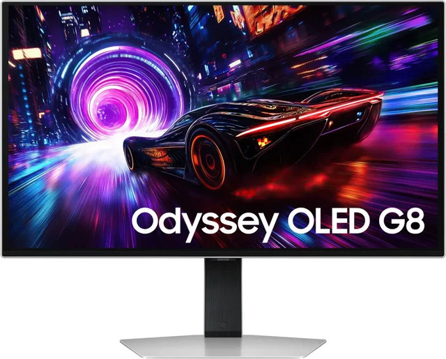 Samsung Odyssey OLED G8 S32FG810SU Gaming-Monitor 4K UHD mit 32 Zoll, 240Hz, OLED-Panel, Schwarz/Silber - Bild 1