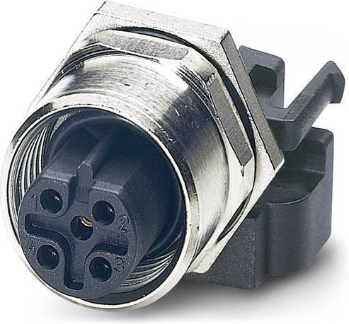 Phoenix Contact 1515934 Sensor-Aktor-Einbausteckverbinder M12 Buchse, 5 Pol, silber, 10 Stück - Bild 1