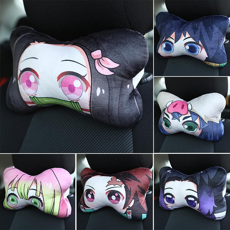 Yiran toy 1 Anime Demon Slayer Nackenkissen Kimetsu No Yaiba Manga Tanjirou Nezuko Cartoon Kissen in Mehrfarbig - Bild 4
