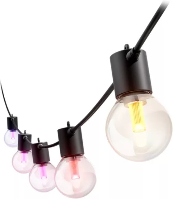Philips Hue Festavia Globe Außenlichterkette, Multicolor, Schwarz, 7 m - Bild 3