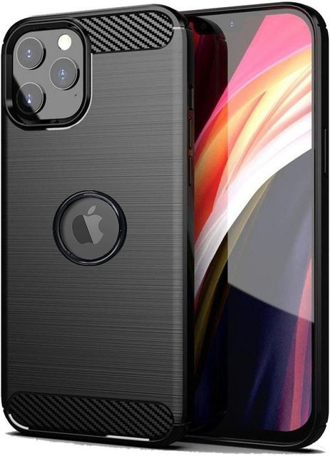 Apple iPhone 13 Hülle in Carbon-Optik, Schwarz - Bild 1