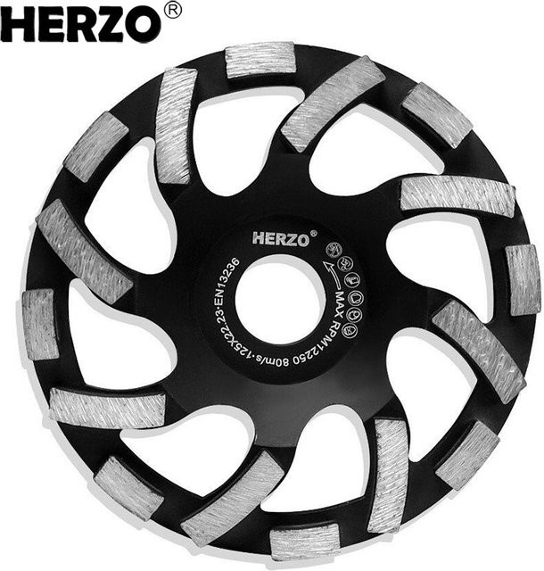 HERZO HSO5.OE Diamant-Schleifscheibe in Schwarz, Durchmesser: 125 mm - Bild 1