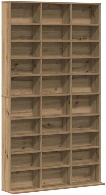 vidaXL CD Regal Artisan-Eiche in Braun aus Holzwerkstoff mit modernem Design, B: 101 cm, T: 23 cm, H: 177,5 cm - Bild 1