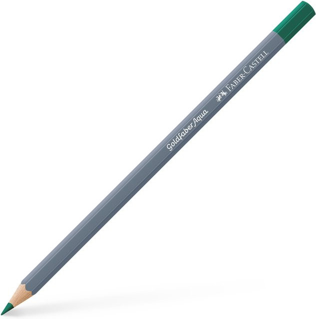 Faber Castell Aqua Aquarellstift Smaragdgrün mit Pigmenten - Bild 1
