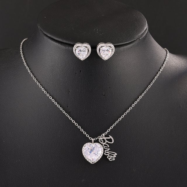 ZAKOL Schmuckset Ohrringe und Halskette, Zirkonia, Silber, Damen - Bild 1