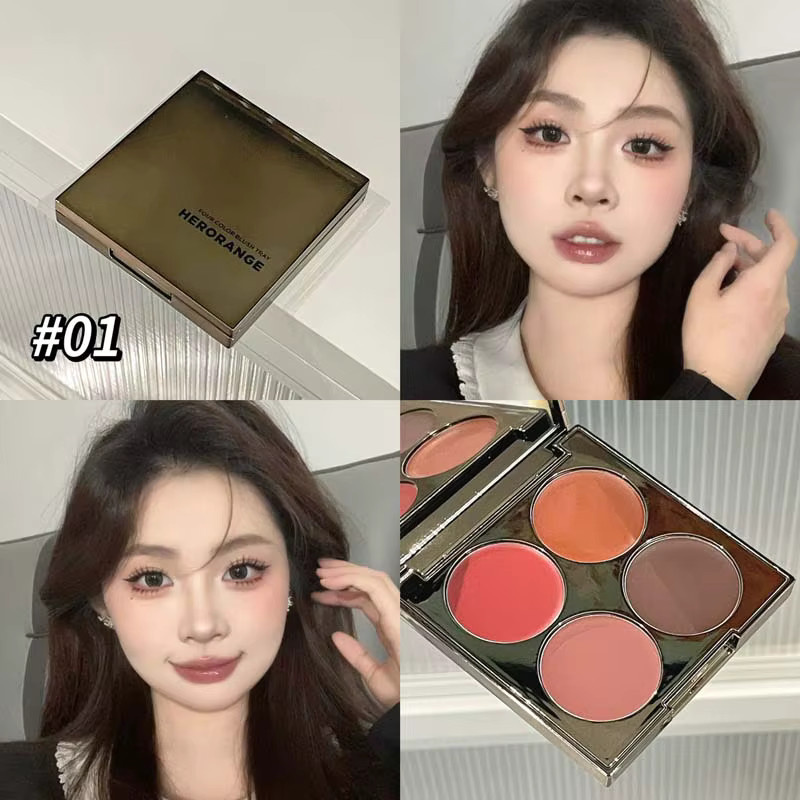 Herorange Rouge-Palette, 4 Farben, Matt, Nude - Bild 2