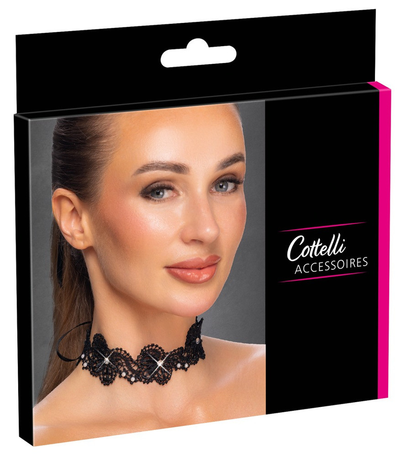 Cottelli ACCESSOIRES Halsband, Stickerei in Spitzenoptik, Damen - Bild 5